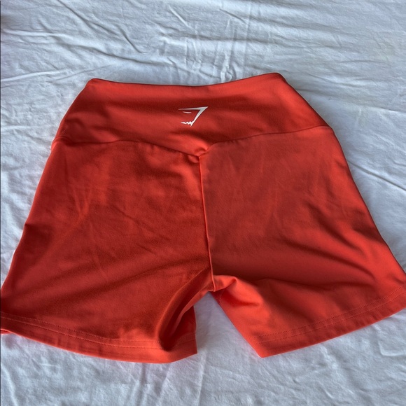 Gymshark Red Athletic Shorts - High-Waist Training Shorts - Picture 3 of 5